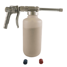An image of a Tri-Con dry sprayer with plastic container attachment