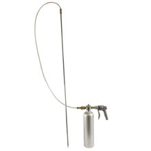 an image of a metal canister with a spray handle and a tube with a long spray nozzle rod attached to it.